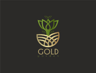 Projekt logo dla firmy gold garden | Projektowanie logo
